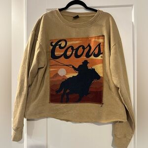 Coors Tan Graphic Women Sweater